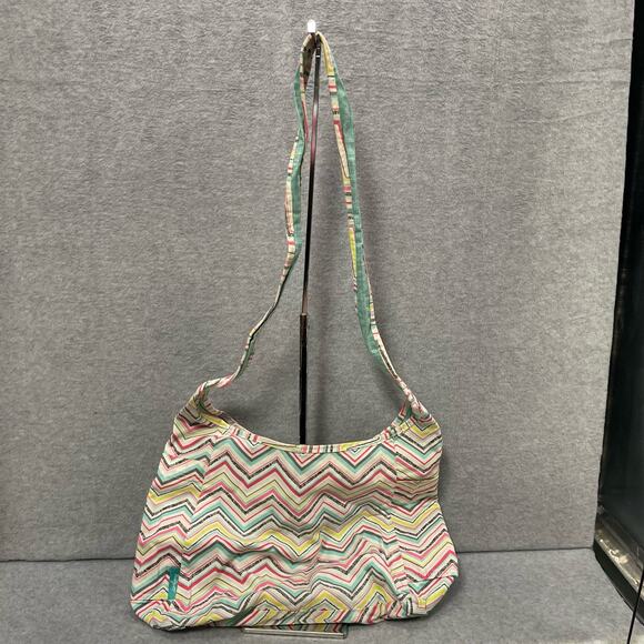 Thirty One Retired Roundabout Reversible Party Punch Hobo Bag - Picture 1 of 9
